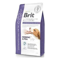 Brit GF Veterinary Diets Dog Gastrointestinal - Low fat sausas maistas šunims, mažinantis žarnyno rezorbcijos susirgimus, 2 kg
