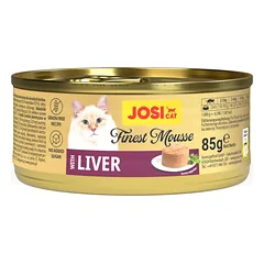 JOSERA JosiCat Finest Mousse with Liver 85 g mus su kepenimis katėms