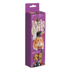 Little One Sticks šinšilams, žrėms, pelėms ir smiltelinėms su uogomis papildomas maistas graužikams, 2×60 g