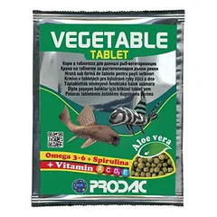 PRODAC VEGETABLE TABLET tabletės veg. dugninėms žuvims 12g