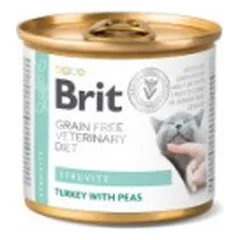 Brit GF Veterinary Diets konservuotas pašaras katėms Struvite 200 g
