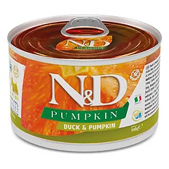 FARMINA N&D PUMPKIN – DOG Wet Duck&Pumpkin ADULT MINI 140 g (pak.6)