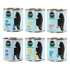 Cosma kombinuotas rinkinys: 24 x 280 g Nature + 2 x 200 g Maxi Snackie XXL, drėgnas maistas katėms — 3 nuotrauka