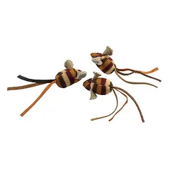 Duvo+ žaislas katėms Knitted, megztos pelės, rudos