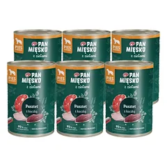 PAN MIĘSKO su žolelėmis – antienos paštetas, šlapias šunų maistas, 6x400 g 