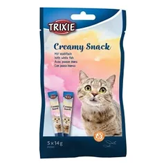 Trixie kreminis skanėstas katėms su tunu ir balta žuvim, 5x14 g