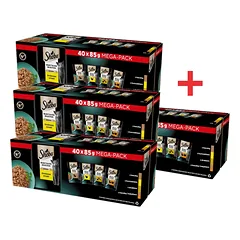  SHEBA Selection Select Slices Paukštienos skonio paketėliai 120x85g + 40x85g NEMOKAMAI