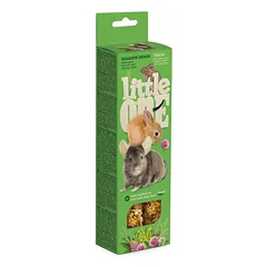 Little One Sticks for guinea pigs, rabbits and chinchillas with meadow grass gardumynai, 2x55g