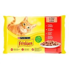 FRISKIES mėsos miksas Mulipack 4x85g drėgnas kačių maistas photo