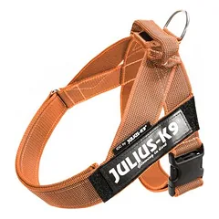 Julius-K9 IDC® Color & Grey diržinės petnešos, oranžinės/pilkos, Dideliems 26–45 kg — 2 nuotrauka