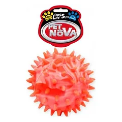 PET NOVA žaislas spygliuotas guminis kamuolys 7.5cm (plūduriuoja)
