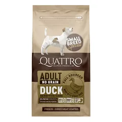 Quattro SB sausas suaugusių mažų veislių šunų pašaras su antiena, 7 kg
