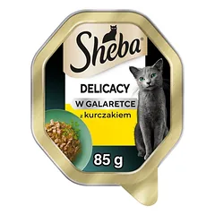 SHEBA Delicacy su vištiena želė 44 x 85 g drėgnas maistas katėms 22+22 DOVANŲ