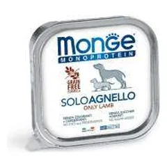 Monge Monoproteico Solo Wet Dog Pate drėgnas maistas šunims su ėriena, 150 g