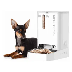 Automatinė šėrykla PETKIT P591 YumShare Dual-hopper, 2+3 l, Balta — 2 nuotrauka