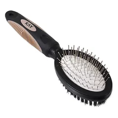 KAY Brush Double Sided With Nylon/Wire Tips Bristle šepetys šunims ir katėms, dvipusis