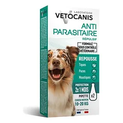 Vetocanis Repellent Floh- und Zeckenschutz Spot-On Hund M (10 - 20 kg)