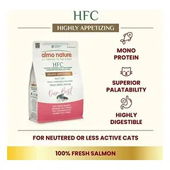 Almo Nature Cat HFC Our Best Highly Appetizing su lašiša, sausas maistas katėms 0,3 kg — 2 nuotrauka