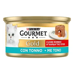 Gourmet Gold Schmelzender Kern drėgnas maistas katėms, ekonominė pakuotė 24 x 85 g — 3 nuotrauka