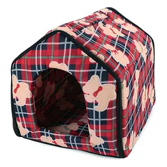 Gyvūnų guolis PET FRIENDLY 32x26x30 cm Raudonas