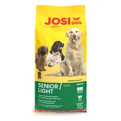 JosiDog Senior/Light sausas maistas mažiau aktyviems vyresnio amžiaus šunims, 15kg