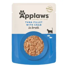 Applaws Tuna Fillet with Crab konservai sultinyje katėms - Zoobaze