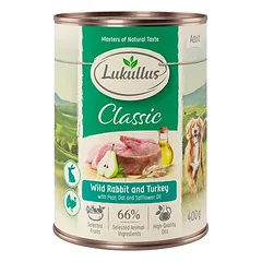 6 x 400 g Lukullus Naturkost mišrus bandomasis rinkinys, drėgnas maistas šunims, 400 - 499 g — 3 nuotrauka