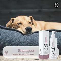 NANO SANITAS Female skin care šampūnas trumpaplaukių šunų veislių patelėms, 250 ml — 2 nuotrauka