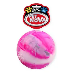PET NOVA DOG LIFE STYLE pilnas plūduriuojantis kamuolys, 8 cm dydžio, įvairiaspalvis vanilės aromatas
