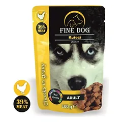 FINE DOG konsevas šunims su vištiena 100g 22vnt