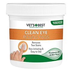 Vet's Best Clean Eye akių valymo servetėlės, 100 vnt