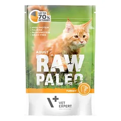 Raw Paleo guliašas su kalakutiena suaugusioms katėms 12x100g