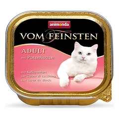 ANIMONDA Vom Feinsten suaugusiems katėms, skonis: su kalakutienos širdelėmis, 100 g