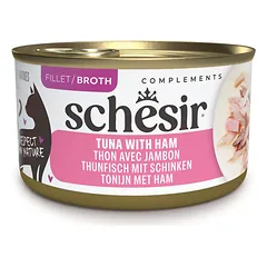 Schesir konservuotas maistas katėms su kumpiu ir tunu, 70g