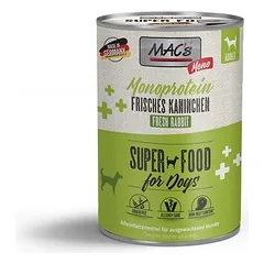 MAC's DOG - Monoprotein drėgnas maistas šunims, skardinė 6 x 400 g — 3 nuotrauka