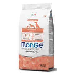Monge All Breeds Adult Salmon & Rice sausas maistas šunims