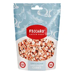 Ficcaro triušienos ir polako kubeliai skanėstai šunims ir katėms - Pet24 nuotrauka
