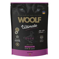 WOOLF Ultimate Soft Adult Dog Duck 1 kg bezzbožinė pusiau drėgna maistas šunims su antis