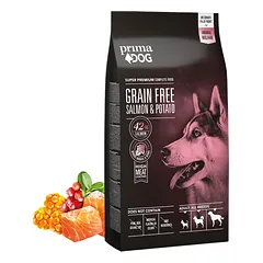 Primadog Lašiša bulvės grain-free 10 kg