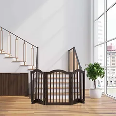 Apsauginiai varteliai augintiniams Relaxdays 10039203.0, 3 dalių, 154 × 70 × 30 cm — 2 nuotrauka