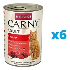 ANIMONDA Carny Adult rinkinys su jautiena, 6 x 400 g