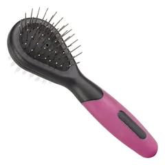 KW Smart 2-Sided Brush - Dvipusis šepetys mažiems gyvūnams, metaliniai smeigtukai + nailonas