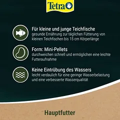 Tetra Pond Pellet Mini lesalas tvenkinio žuvims, Ekonominė pakuotė: 2 x 4 L — 4 nuotrauka