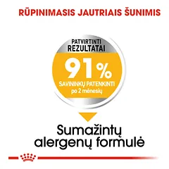 ROYAL CANIN CCN Mini dermacomfort sausas maistas suaugusių mažų veislių šunims, jautriai odai 1 kg — 4 nuotrauka