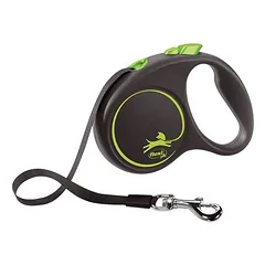 FLEXI pavadėlis Black Design green L - 5m iki 50kg - juosta