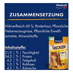 Vitakraft CHICKEN vištienos hanteliai, skanėstai šunims — 4 nuotrauka