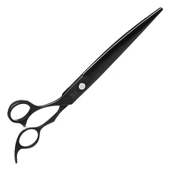 Geib Black Pearl kairiarankiams lenktos žirklės - profesionalios lenktos žirklės iš kobalto plieno, skirtos kairiarankiams, Czarny / 8,5" — 2 nuotrauka