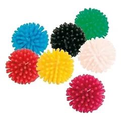 Žaislas katei – Guminis minkštas kamuoliukas kaip ežiukas, 3 cm skersmens