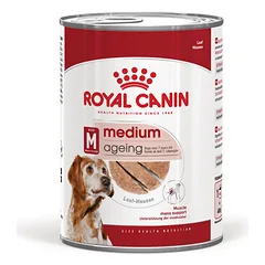 ROYAL CANIN® Medium Ageing 7+ 410 g šlapias maistas, paštetas, skirtas vyresniems nei 7 metų vidutinio dydžio veislių šunims