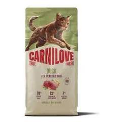 Carnilove True Fresh Duck Adult sausas maistas sterilizuotoms katėms, 6 kg